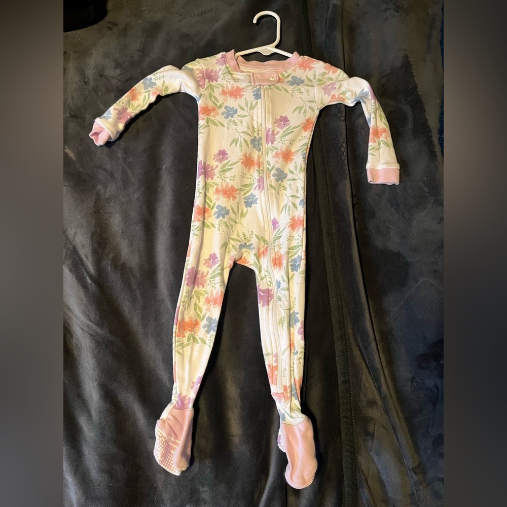12 month flower pajamas